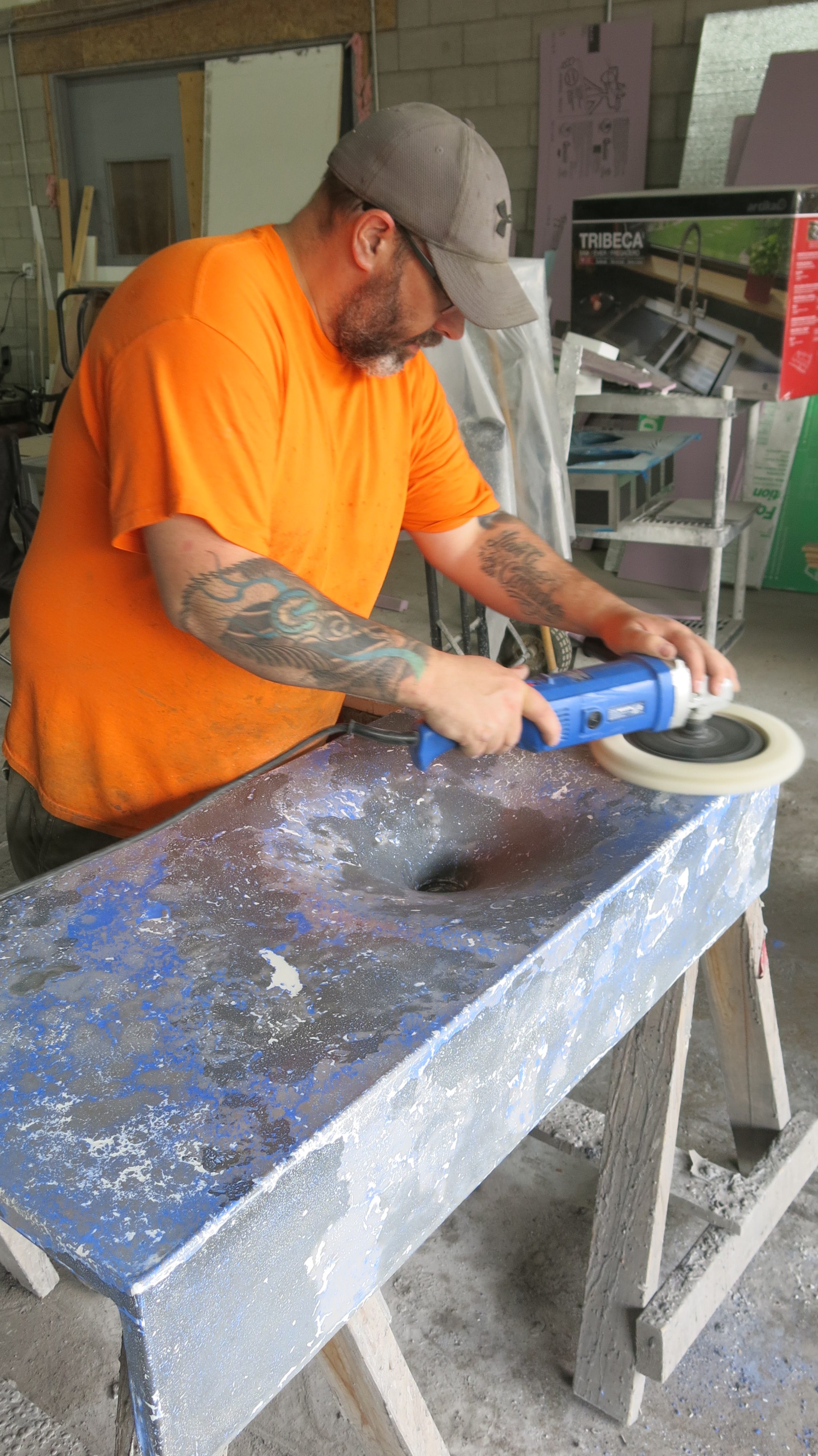 How to increase sheen of Omega Concrete Countertop Sealer Concrete