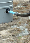Sludge Buster water coming out of sock