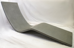 concrete lounge chair