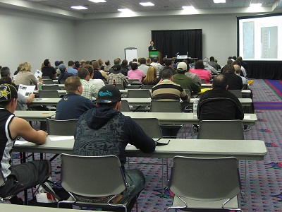 Jeff Girard concrete countertop seminar at World of Concrete 2010