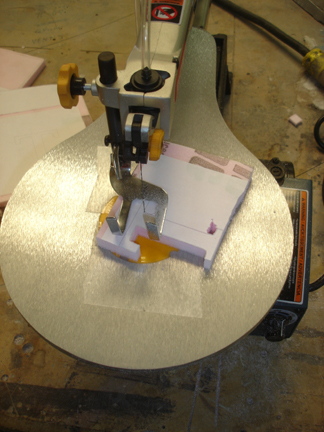 Cutting foam letters
