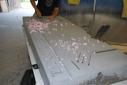 Removing foam