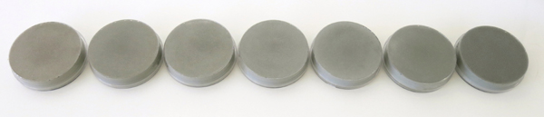 round gray concrete countertop color samples